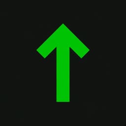 Uptober logo — a green arrow pointing up